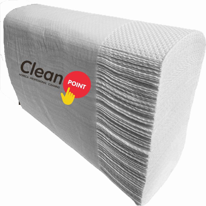 Clean Point Рушник паперовий N-скл. одношаровий 200шт. білий